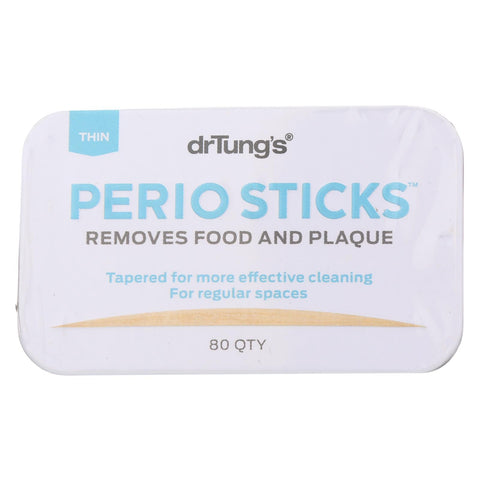 Dr. Tung's Perio Sticks - Thin - Case Of 6 - 80 Pack