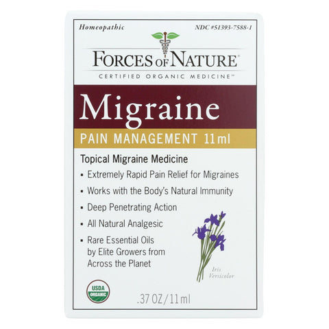 Forces Of Nature - Organic Migrane Pain Management - 11 Ml