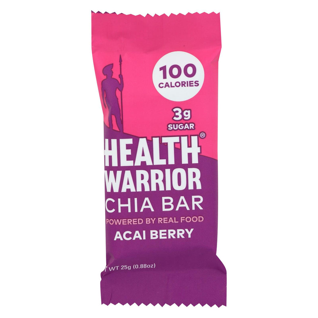 Health Warrior Chia Bar - Acai Berry - .88 Oz Bars - Case Of 15