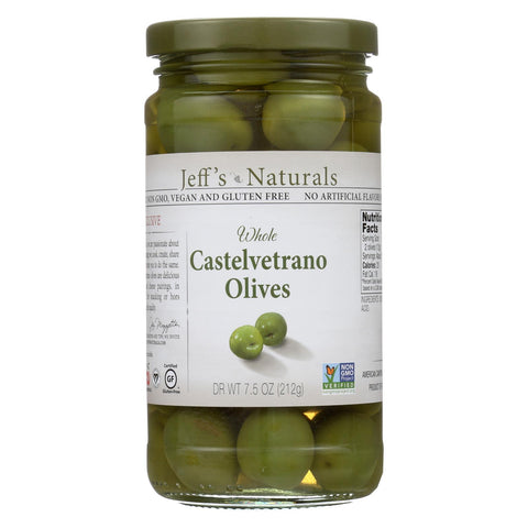 Jeff's Natural Jeff's Natural Castelvetrano Olives - Castelvetrano - Case Of 6 - 7.5 Oz.