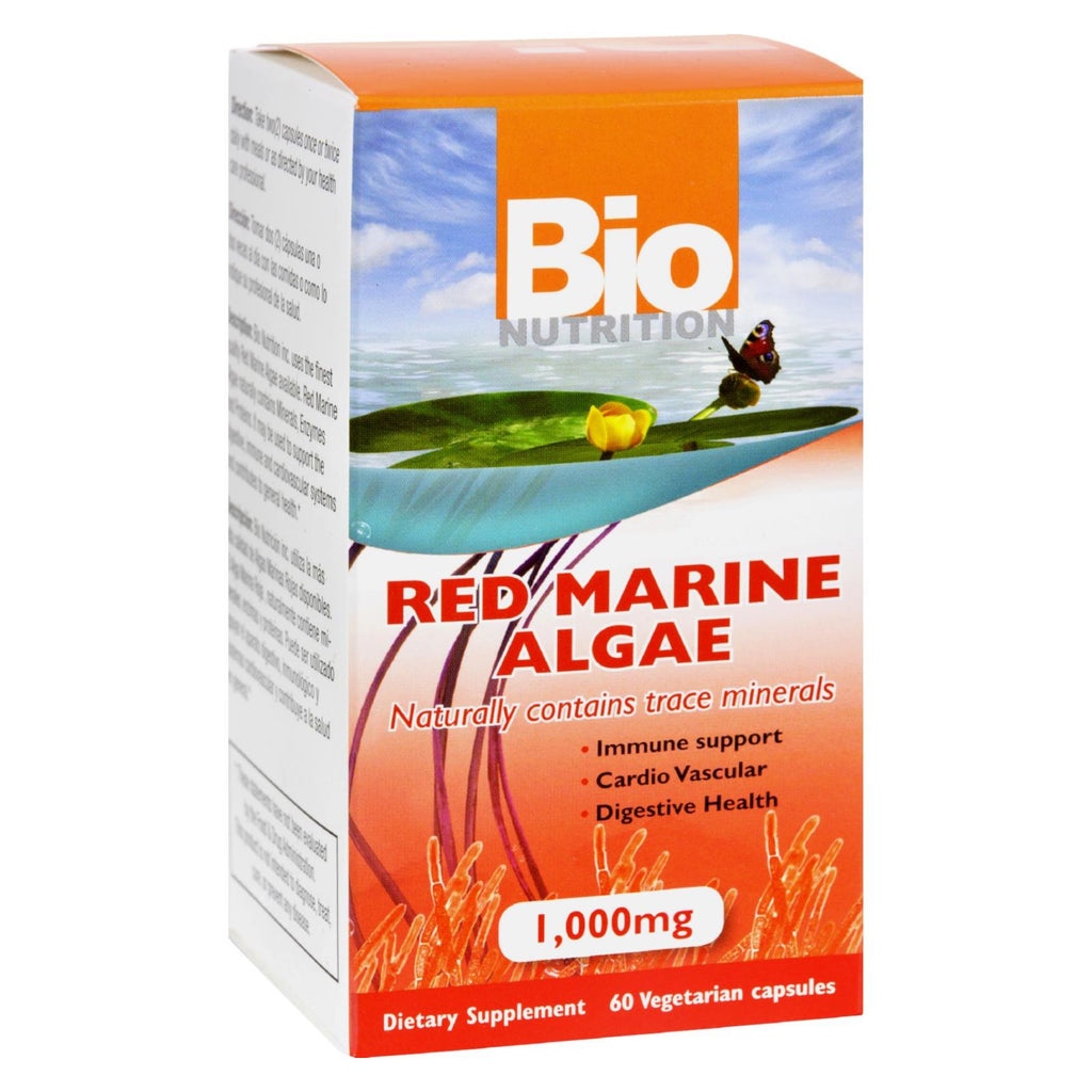 Bio Nutrition - Red Marine Algae - 1000 Mg - 60 Vegetarian Capsules