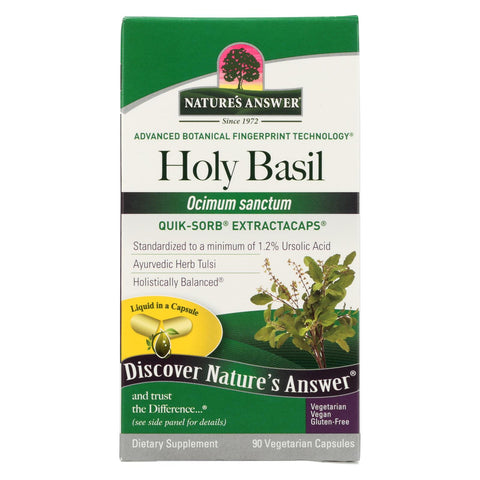 Nature's Answer - Holy Basil - 90 Liquid Capsules