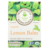 Traditional Medicinals Organic Herbal Tea - Lemon Balm Lemon Bal, Og2 - Case Of 6 - 16 Bags