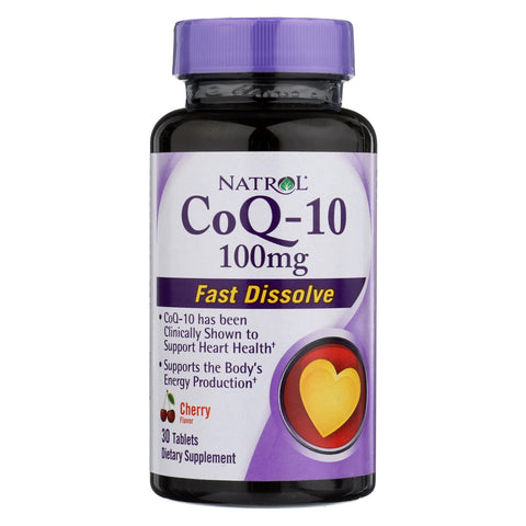 Natrol Coq-10 - Cherry Flavor - 30 Tablets