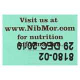 Nibmor Organic Daily Dose Of Dark - Mint Plus Nibs 72 Percent Cacao - .35 Oz - Case Of 60