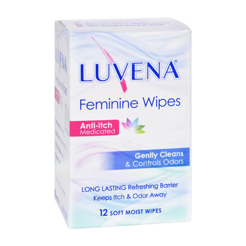 Luvena Anti-itch Wipes - Medicated - 12 Pack