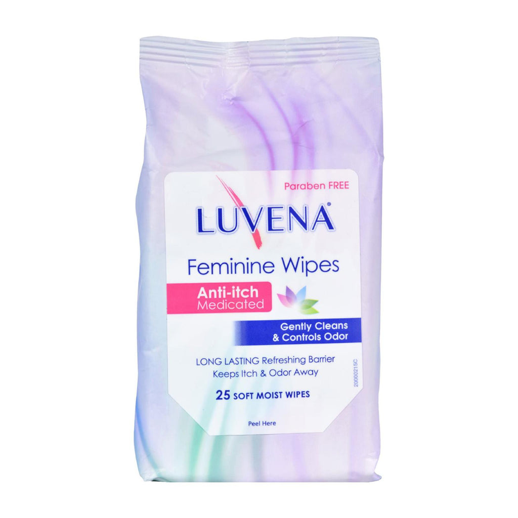 Luvena Anti-itch Wipes - Medicated - 25 Pack