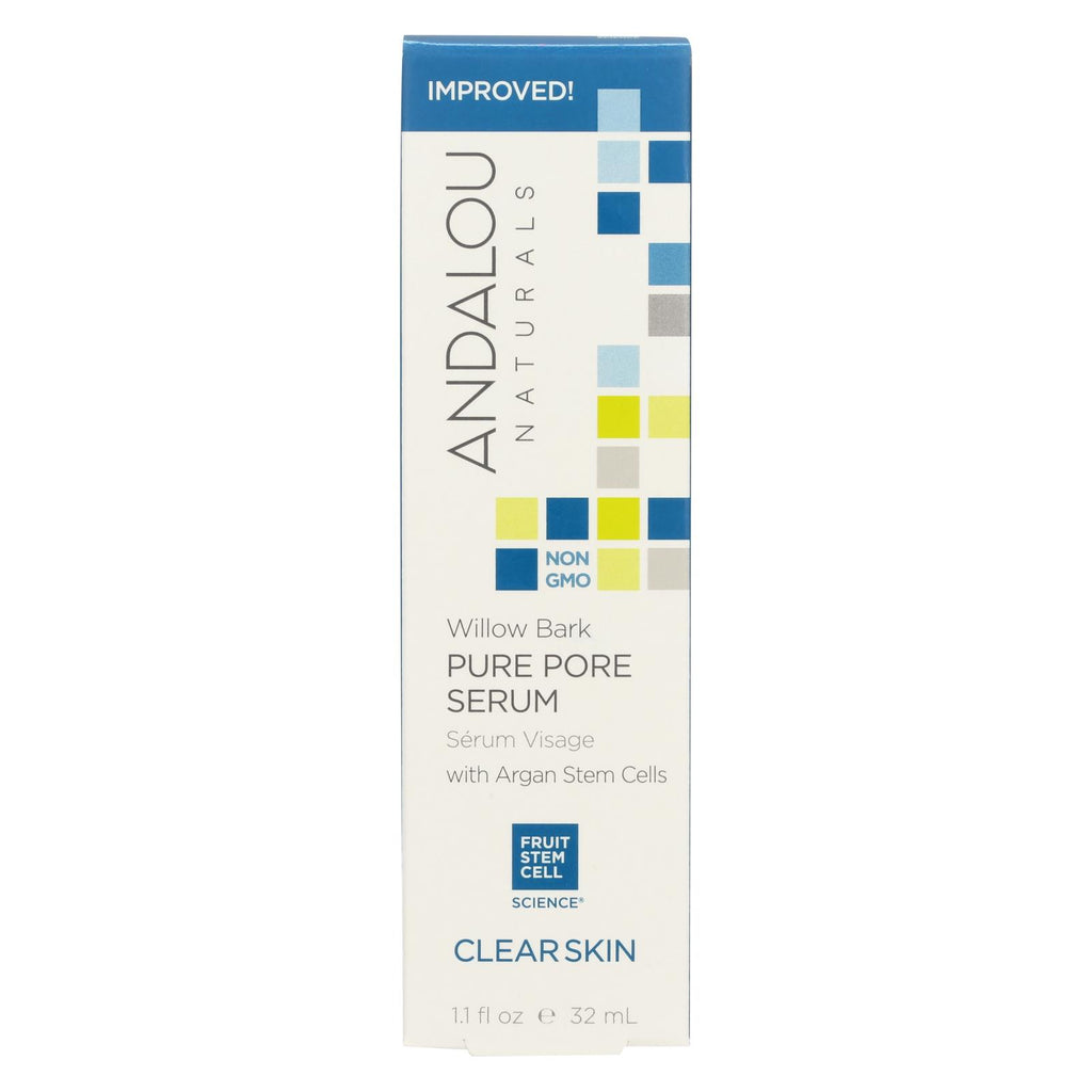 Andalou Naturals Clarifying Willow Bark Pure Pore Serum - 11 Fl Oz