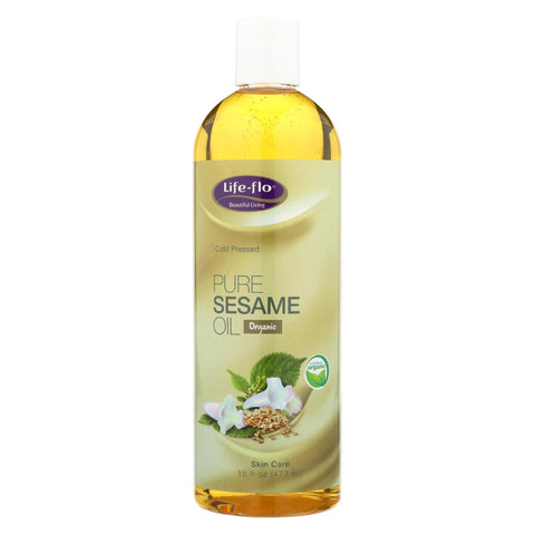 Life-flo Pure Sesame Oil Organic - 16 Fl Oz