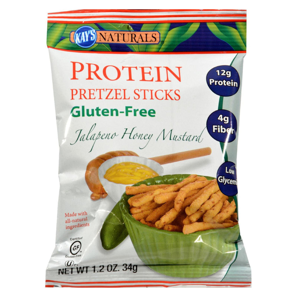 Kay's Naturals Better Balance Pretzel Sticks Jalapeno Honey Mustard - 1.2 Oz - Case Of 6