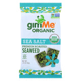 Gimme Organic Seaweed Chips - Sea Salt - Case Of 12 - 0.35 Oz.