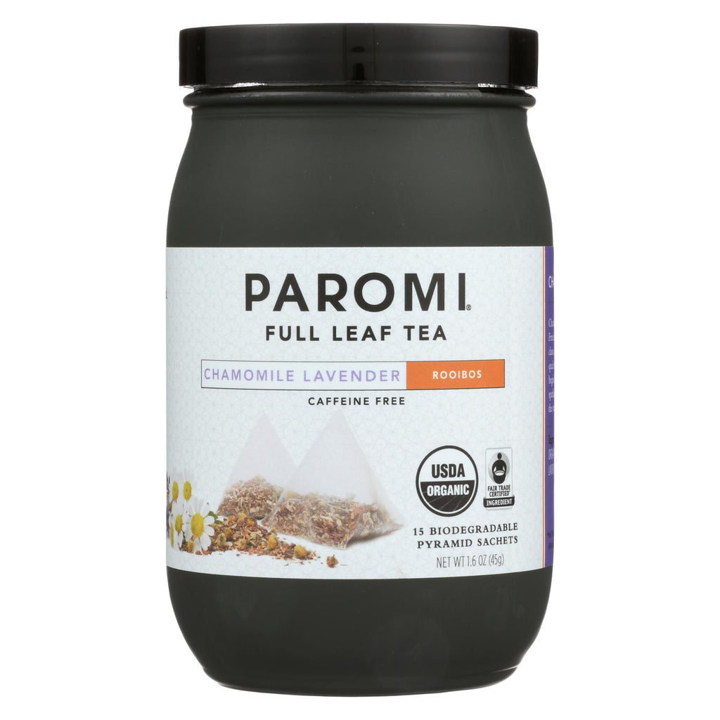 Paromi Tea - Organic - Roobios - Chamomile Lavender - Case Of 6 - 15 Bag