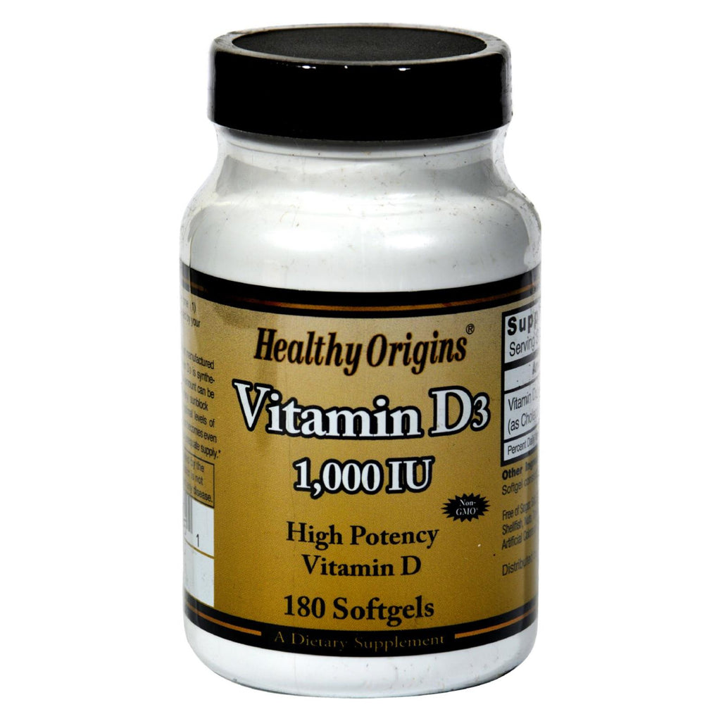 Healthy Origins Vitamin D3 - 1000 Iu - 180 Softgels