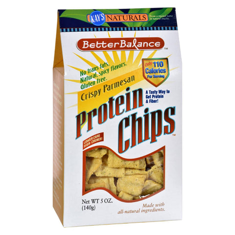 Kay's Naturals Better Balance Protein Chips - Crispy Parmesan - Case Of 6 - 5 Oz