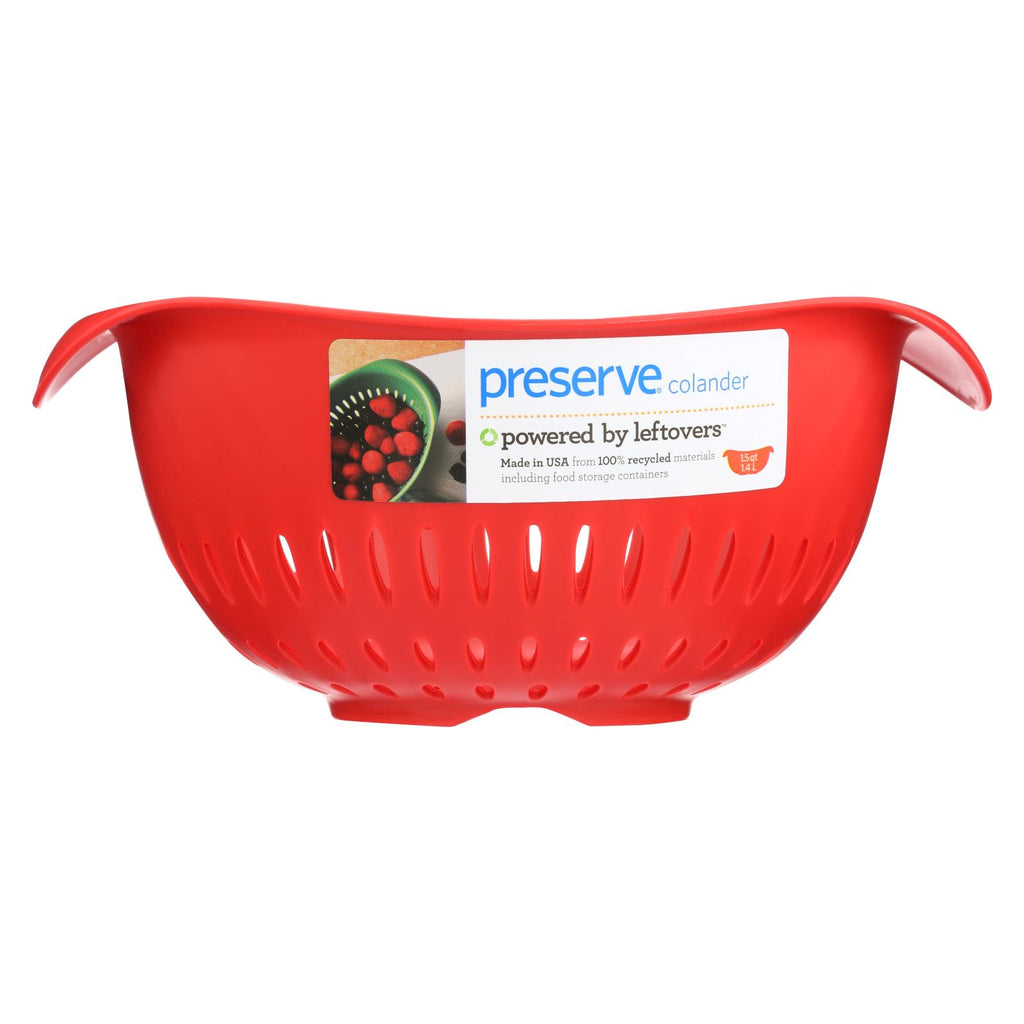 Preserve Small Colander - Red - 1.5 Qt