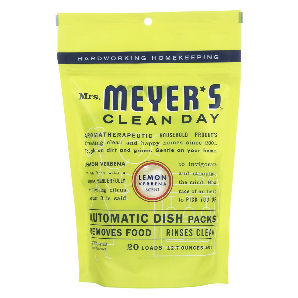 Mrs. Meyer's Clean Day - Automatic Dishwasher Packs - Lemon Verbena - 12.7 Oz