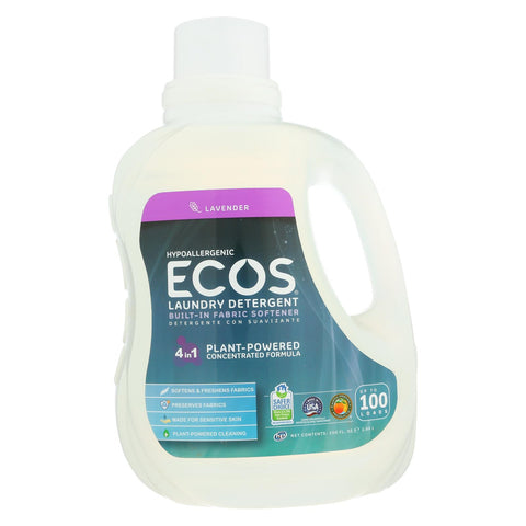 Earth Friendly Ecos Ultra 2x All Natural Laundry Detergent - Lavender - 100 Fl Oz