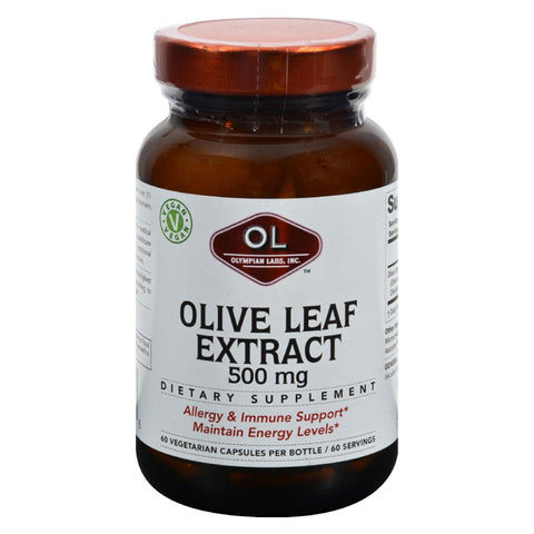 Olympian Labs Olive Leaf Extract - 500 Mg - 60 Capsules