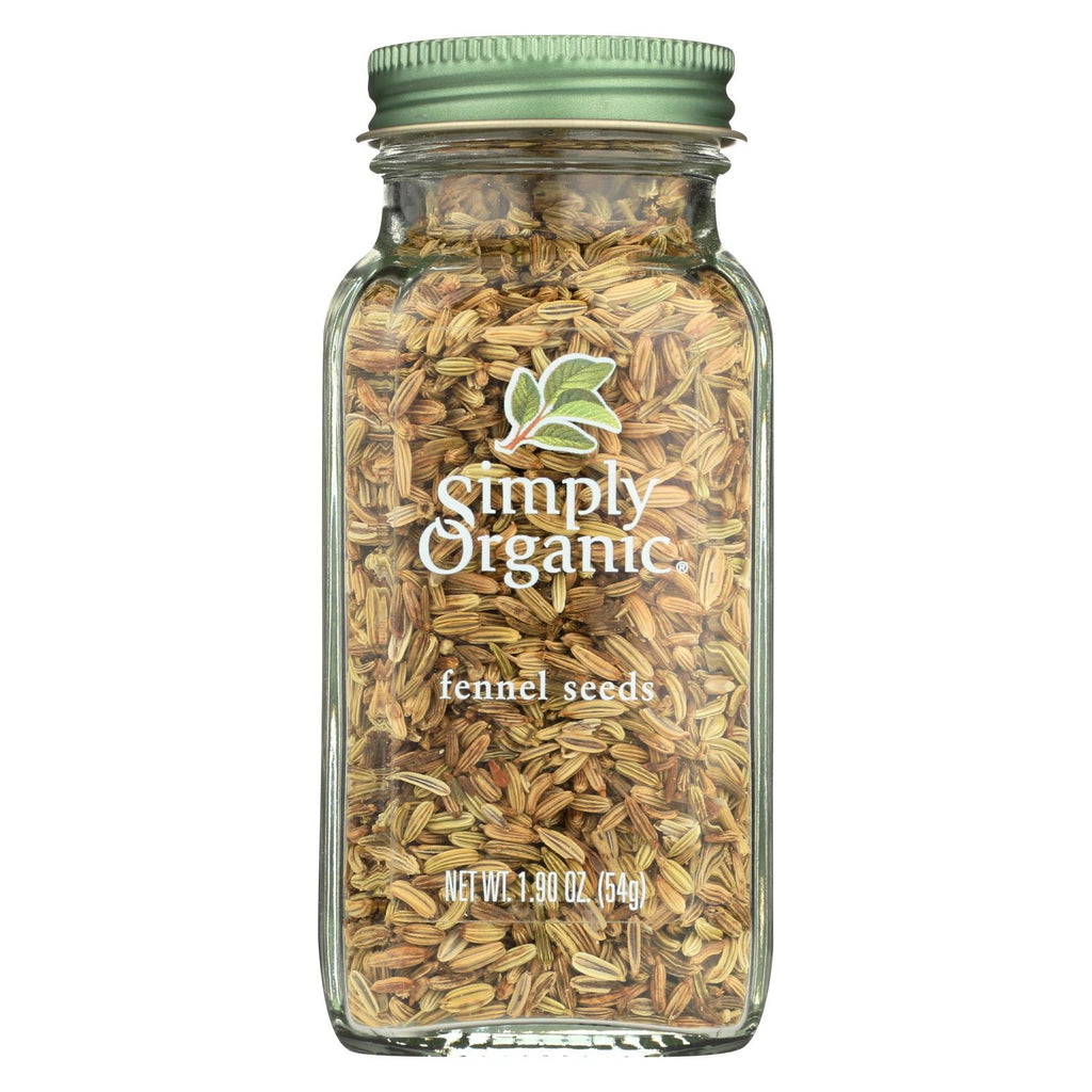 Simply Organic Fennel Seed - Case Of 6 - 1.9 Oz.