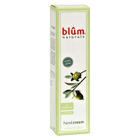 Blum Naturals - Hand Cream - With Jojoba Oil - 3.38 Oz