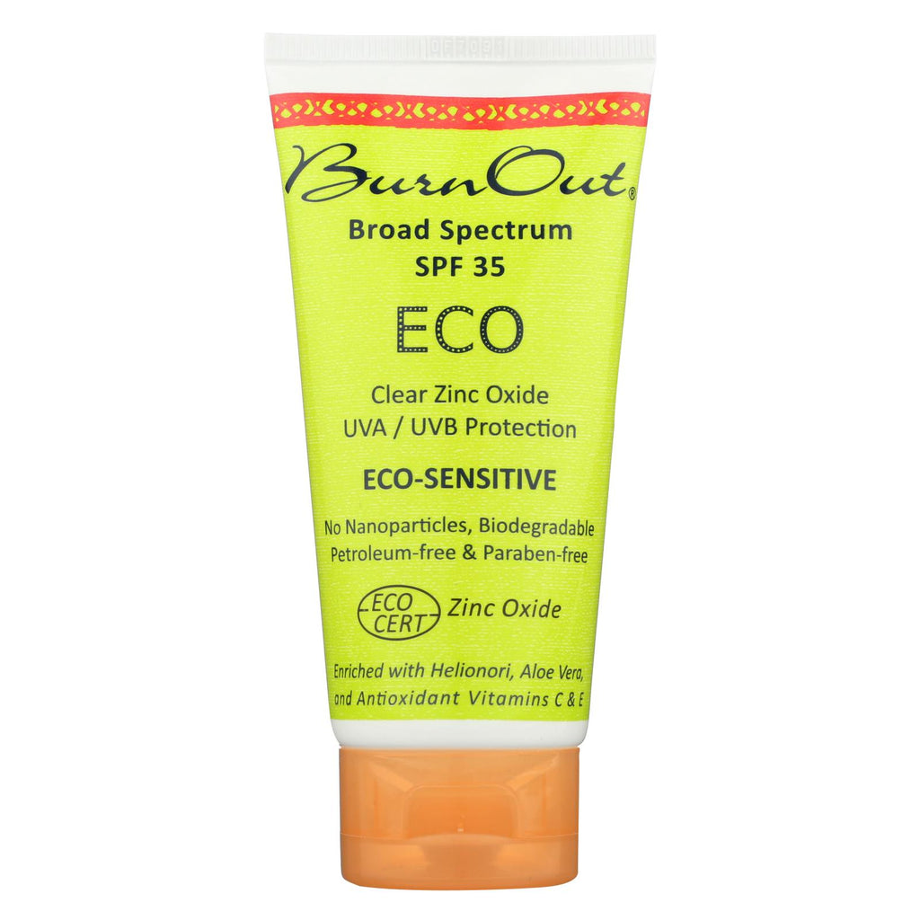 Burn Out - Sunscreen - Eco Sensitive - Spf 35 - 3 Oz