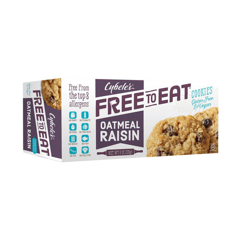 Cybel's Free To Eat Oatmeal Raisin Cookies - Case Of 6 - 6 Oz.