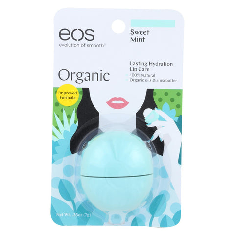 Eos Products - Lip Balm - Organic - Sweet Mint - Case Of 6 - .25 Oz