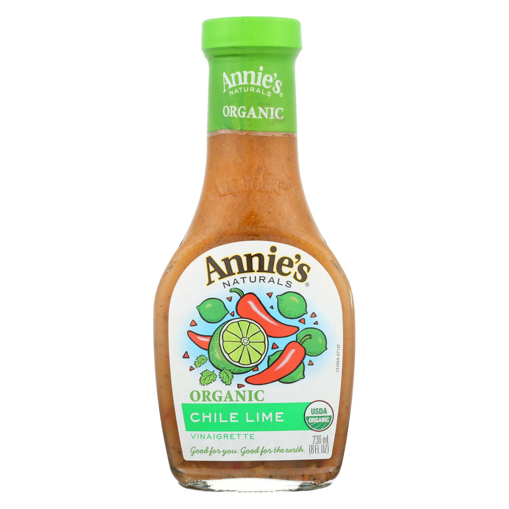 Annie's Naturals Vinaigrette Organic Chile Lime - Case Of 6 - 8 Fl Oz.