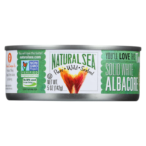 Natural Sea Wild Albacore Tuna - With Sea Salt - Case Of 12 - 5 Oz.