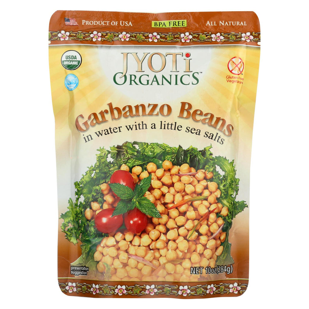 Jyoti Cuisine India Beans - Organic - Garbanzo - 10 Oz - Case Of 6