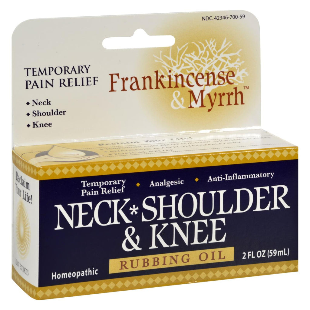 Frankincense And Myrrh Neck, Shoulder, And Knee Oil - 2 Fl Oz