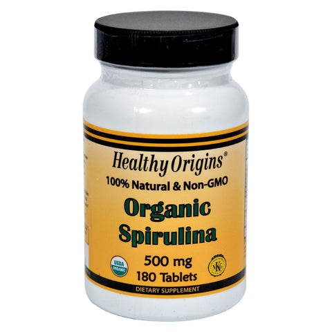 Healthy Origins Organic Spirulina - 500 Mg - 180 Ct