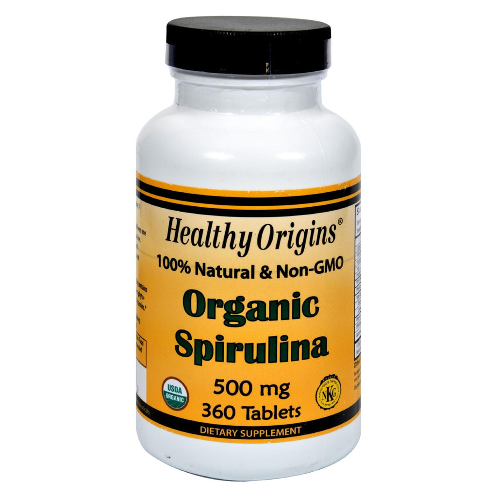 Healthy Origins Organic Spirulina - 500 Mg - 360 Ct