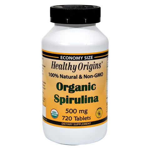 Healthy Origins Organic Spirulina - 500 Mg - 720 Ct