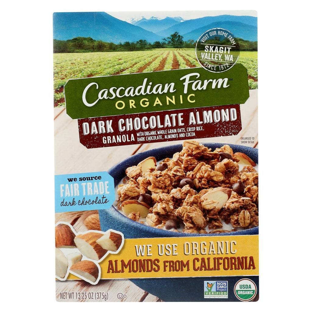 Cascadian Farm Granola - Organic - Dark Chocolate Almond - 13.25 Oz - Case Of 6