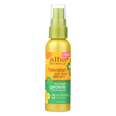 Alba Botanica - Anti Frizz Serum - Hawaiian - So Smooth Gardenia - 2 Oz