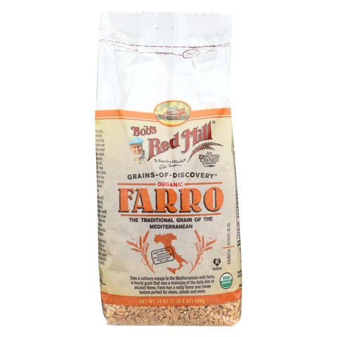 Bob's Red Mill - Organic Farro Grain - 24 Oz - Case Of 4