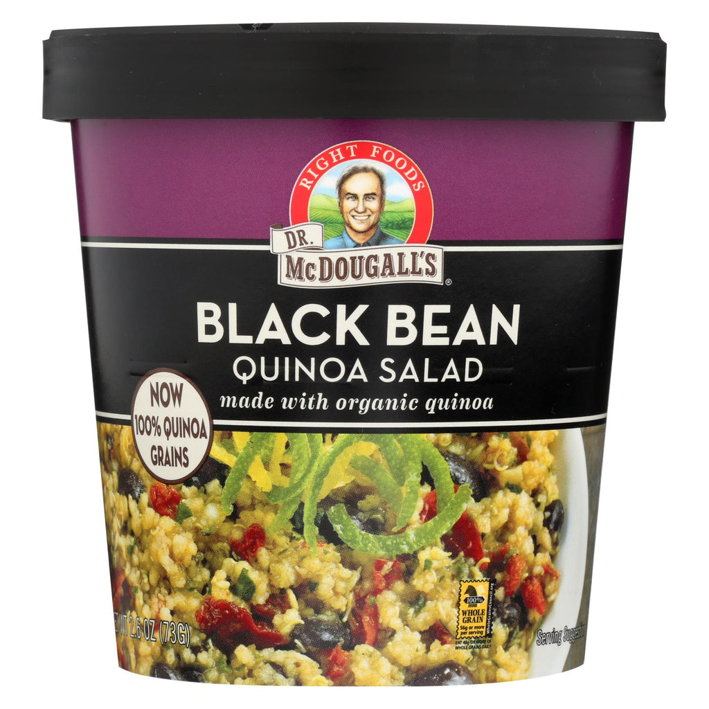 Dr. Mcdougall's Black Bean Quinoa Salad - Case Of 6 - 2.6 Oz.