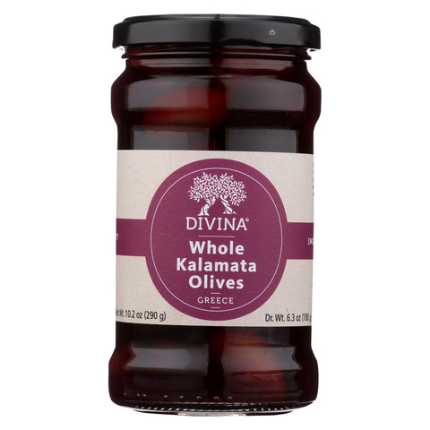 Divina - Kalamata Olives - Case Of 6 - 6.3 Oz.