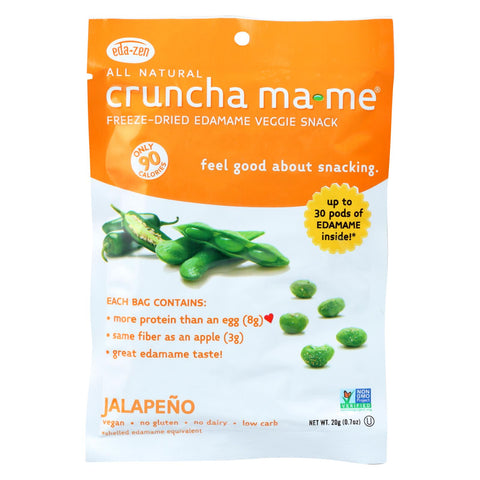 Eda-zen Cruncha Ma Me - Jalapeno - .7 Oz - Case Of 8