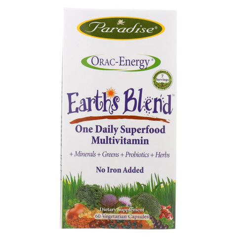 Paradise Herbs Orac-energy Multi Without Iron - 60 Vcaps