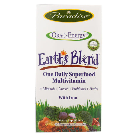 Paradise Herbs Orac-energy Multi With Iron - 60 Vcaps