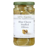 Jeff's Natural Jeff's Natural Blue Cheese Stuffed Olives - Cheese Stuffed - Case Of 6 - 11.75 Oz.