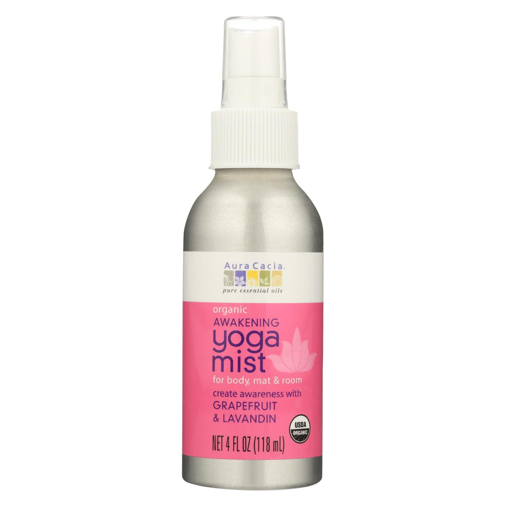 Aura Cacia - Organic Yoga Mist - Awakening Grapefruit And Lavandin Orange - 4 Oz