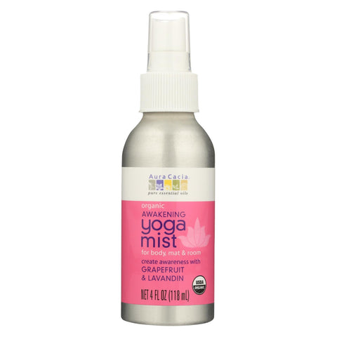 Aura Cacia - Organic Yoga Mist - Awakening Grapefruit And Lavandin Orange - 4 Oz