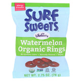 Surf Sweets Organic Rings - Watermelon - 2.75 Oz - Case Of 12