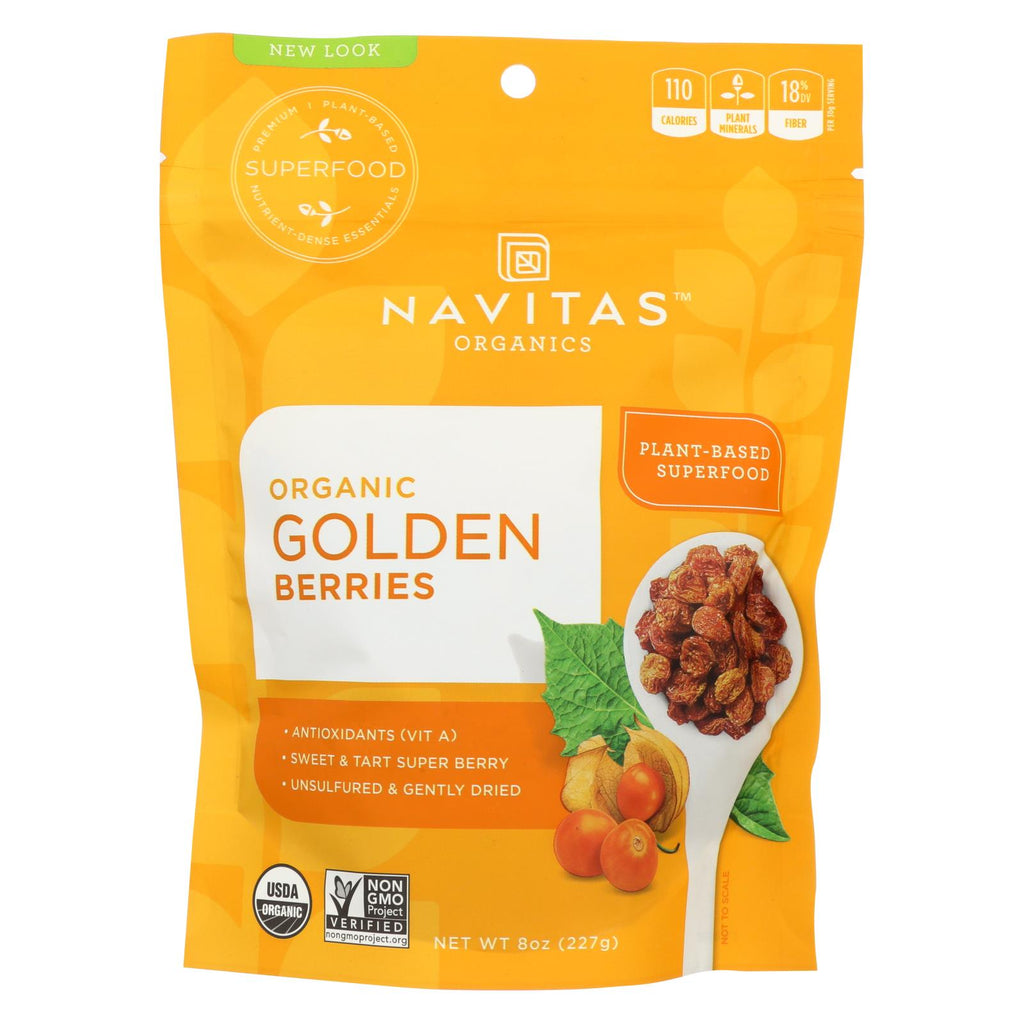 Navitas Naturals Goldenberries - Organic - 8 Oz - Case Of 12