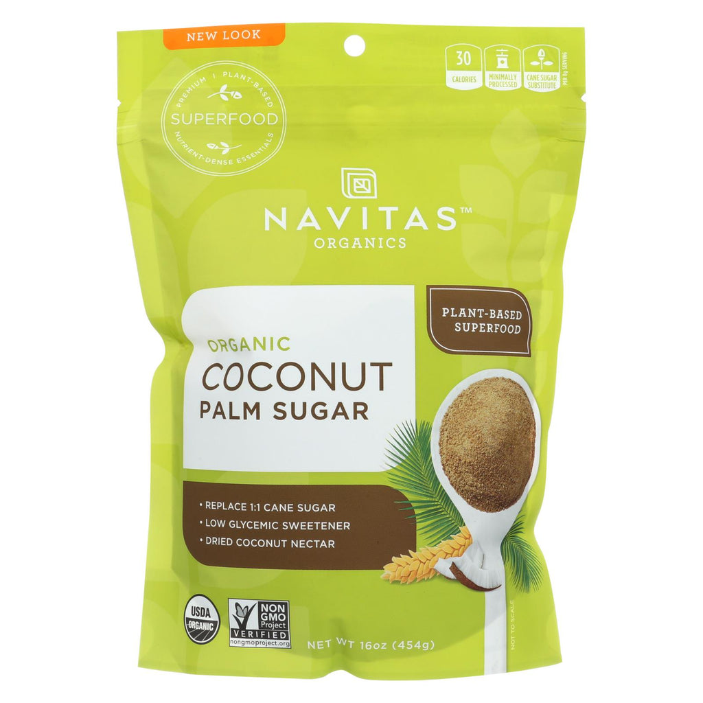 Navitas Naturals Coconut Palm Sugar - Organic - 16 Oz - Case Of 6