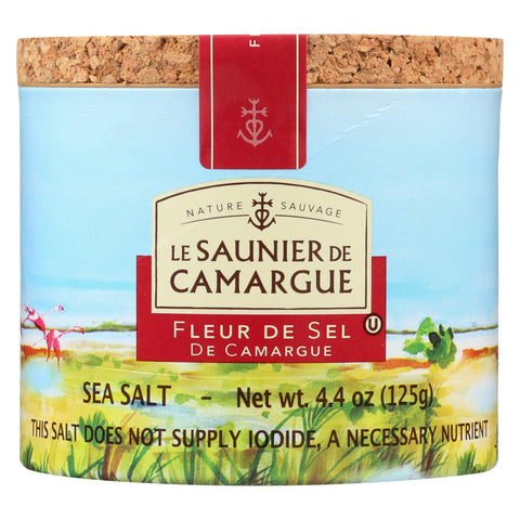 Le Saunier De Camargue French Sea Salt - Fleur De Sel - Case Of 6 - 125 Gram