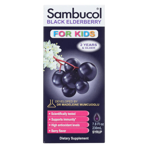 Sambucol - Black Elderberry Syrup For Kids - 7.8 Oz